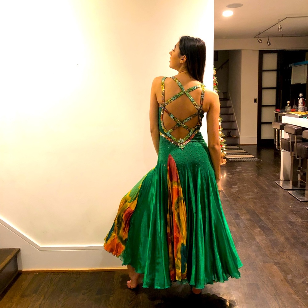 One of a kind competition ballgown.